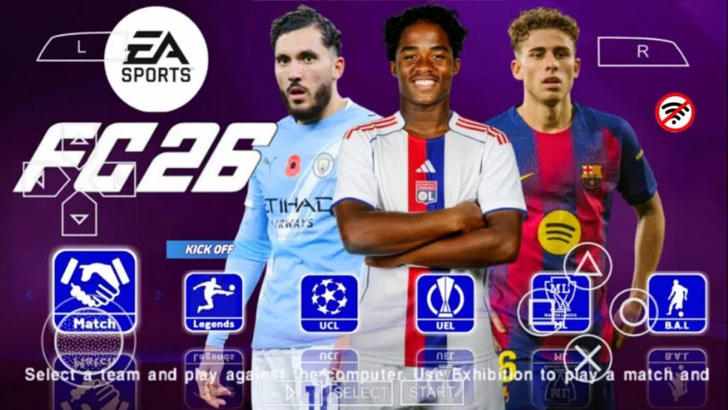 EA SPORTS FC 2026 PPSSPP ISO Android Download Offline Camera PS5 High Quality Graphics