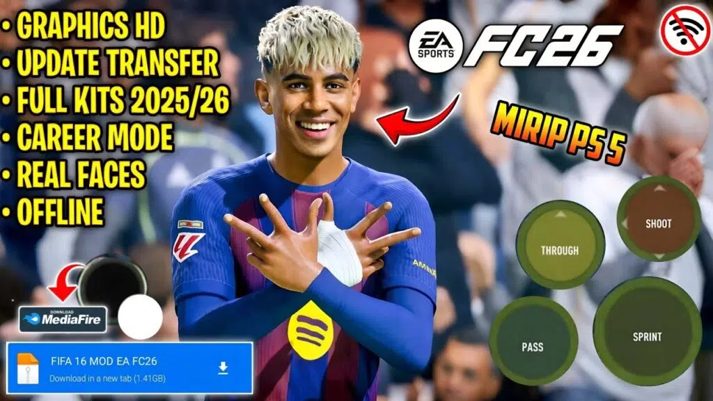 FIFA 16 Mod FC 26 Android Offline