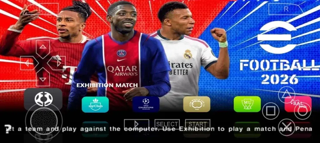 eFootball PES 2026 PPSSPP Android Offline Full Update 26/27 Season download page with game files and emulator links