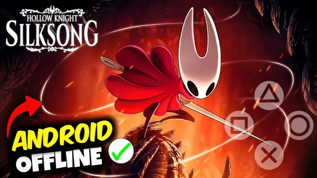 Hollow Knight Silksong Android Offline gameplay with HD graphics and action adventure combat