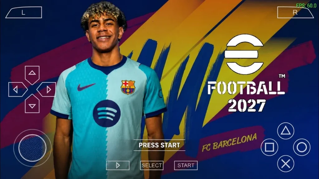 eFootball PES 2027 PPSSPP ISO Full Transfer Update gameplay with updated teams and HD graphics