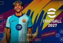 eFootball PES 2027 PPSSPP ISO Full Transfer Update gameplay with updated teams and HD graphics
