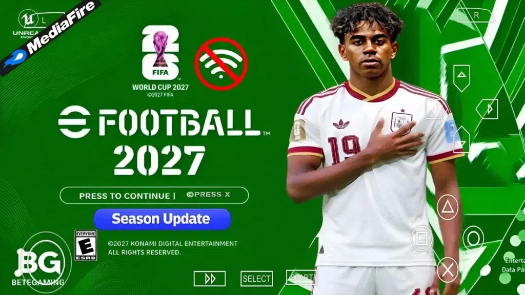 eFootball PES 2027 World Cup 2026 PPSSPP Android Offline Full Update