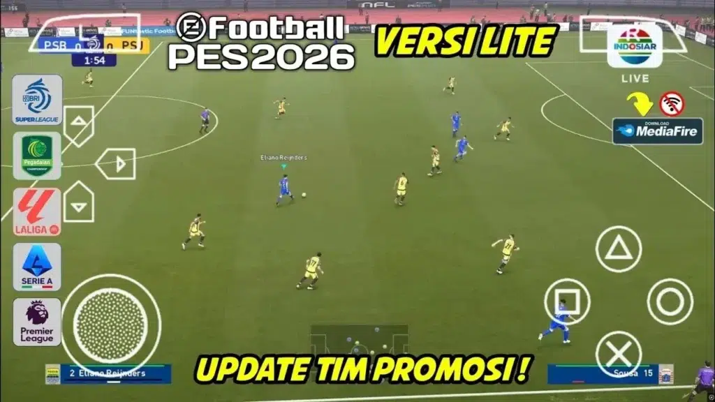 PES 2026 PPSSPP Gameplay Screenshot